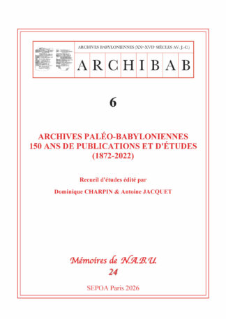 2026. Mémoires de NABU 24 (livre imprimé)